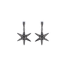 Black Star Earrings