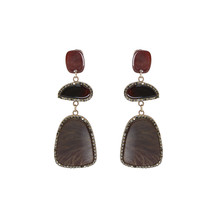 Brown Stone Earrings
