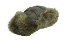 Green Faux Fur Hat