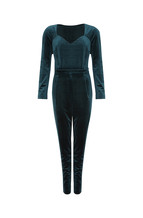 Green Velvet Jumpsuit
