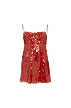 Orange Sequin Top