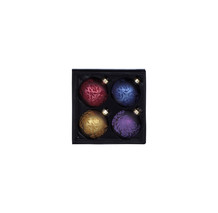 Set of Four Colourful Baubles