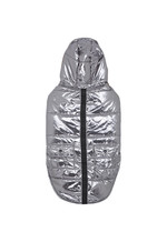 Silver Metallic Dog Coat