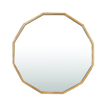 Hexagon Gold Wall Mirror