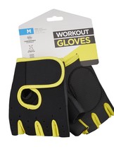 Black and Yellow Workout Gloves