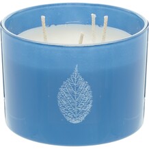 Blue Leaf Candle