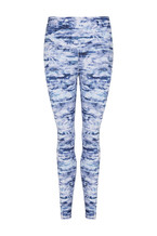 Blue & White Leggings