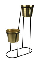 Double Brass Planter
