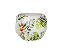 Garden Print Flower Pot