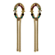Gemstone Drop Earrings