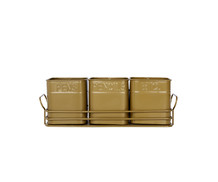 Gold Pen & Pencil Holder