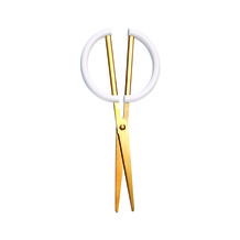 Gold White Scissors