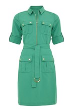 Green Shirt Dress