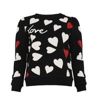 Heart Print Jumper