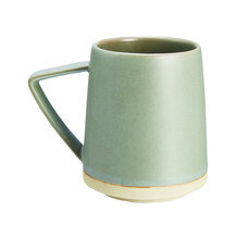 Grey Mug With Pointed Handle