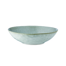 Large Grey With White Stripes Bowl
