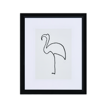 Picasso Flamingo Framed Drawing