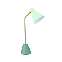 Pale Green Gold Desk Lamp