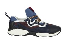 Navy and White Trainers