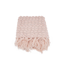Pink Tassel Blanket
