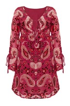 Red Paisley Dress