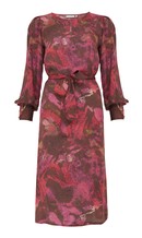Red Print Midi Dress