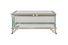 Silver Glass Jewellery Box