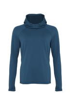 Teal Hooded Active Top