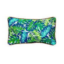 Rectangluar Cushion With Leaf Design