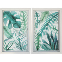 Two Pack Leaves Wall Art