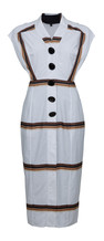 White Striped Dress