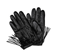 Schwarze Lederhandschuhe