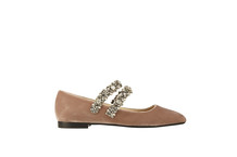 Pink velvet shoes_