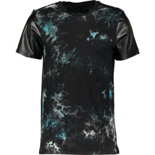 Black Marbled Active T Shirt
