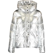 Silver Metalic Puffer Jacket