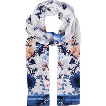 Schal mit Blumenprint, Seide