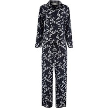 Two Piece Black Floral Pyjamas