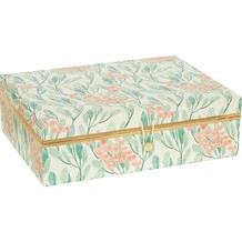 Aufbewahrungsbox mit Blumenmotiven