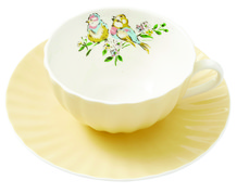 Teetasse mit Untersetzer, Ostern Katie