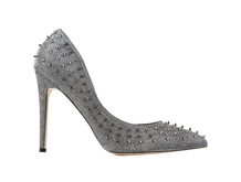 STEVE MADDEN_SILVER STUD HEEL
