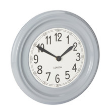 Grey Wall Clock