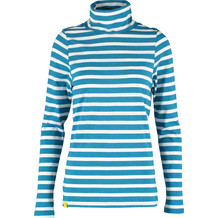 Ocean & White Stripped Roll Neck Top