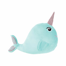 Blue Unicorn Whale Cushion