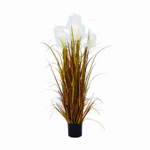 Faux Large White Grass