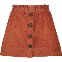 Rust Brown Curduroy Mini Skirt