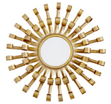Gold Round Decorative Mirror