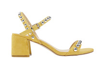 Yellow Suede Heels