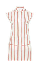 Kleid, RotWeiß gestreift