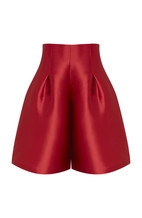 Red Satin Culottes