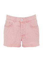 Pink Denim Shorts
